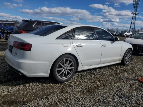 2018 Audi A6 Premium Plus with VIN WAUG8AFC4JN012071, listed as a Copart auction lot 43729455 with 136162 miles and Salvage Title. Bid and sale history available at carsss.com. Image 3.