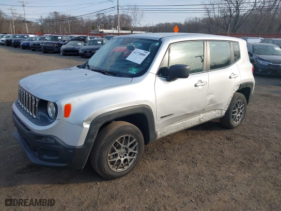 2016 Jeep Renegade Sport with VIN ZACCJBAT1GPD14162, listed as a IAAI auction lot 41774800 with 135,014 mi miles. Bid and sale history available at carsss.com. Image 18.