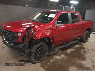 2021 Chevrolet Silverado 1500 Custom Trail Boss with VIN 1GCPYCEF1MZ386922, listed as a IAAI auction lot 41858403 with 61,155 mi miles and . Bid and sale history available at DreamBid. Image 17.