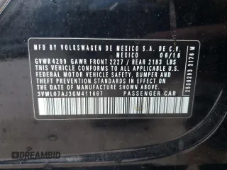 2016 Volkswagen Jetta Sedan 1.8T SEL with VIN 3VWL07AJ3GM411667, listed as a Copart auction lot 48730165 with 131,498 mi miles and Salvage Title. Bid and sale history available at carsss.com. Image 13.