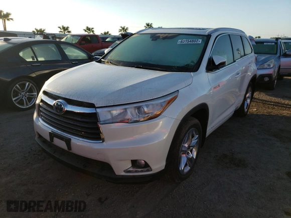 2016 Toyota Highlander Hybrid Limited with VIN 5TDDCRFH8GS015749, listed as a Copart auction lot 63154802 with 0 mi miles. Bid and sale history available at carsss.com. Image 2.