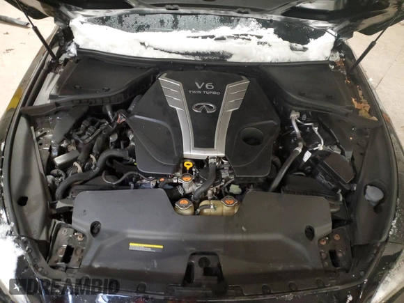 2017 Infiniti Q50 Red Sport 400 with VIN JN1FV7AR4HM871976, listed as a Copart auction lot 88888105 with 85,789 mi miles and Salvage Title. Bid and sale history available at carsss.com. Image 13.