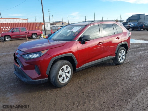 2021 Toyota RAV4 LE with VIN JTMH1RFV7MD067278, listed as a IAAI auction lot 41152477 with 55,094 mi miles. Bid and sale history available at carsss.com. Image 17.
