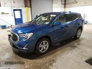 2020 GMC Terrain SLE with VIN 3GKALMEV1LL299114, listed as a Copart auction lot 47735135 with 35,011 mi miles and Salvage Title. Bid and sale history available at carsss.com. Image 1.