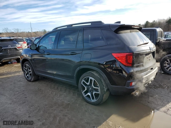 2022 Honda Passport Elite with VIN 5FNYF8H02NB012275, listed as a Copart auction lot 46229325 with 15,327 mi miles and Salvage Title. Bid and sale history available at carsss.com. Image 2.