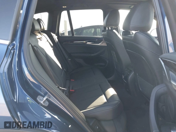 2023 BMW X3 sDrive30i with VIN 5UX43DP05P9P62525, listed as a IAAI auction lot 41377611 with 31,500 mi miles and . Bid and sale history available at DreamBid. Image 8.