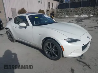 2020 Mazda MX-5 Miata RF Grand Touring with VIN JM1NDAM73L0418905, listed as a IAAI auction lot 41483602 with 43,242 mi miles. Bid and sale history available at carsss.com. Image 1.