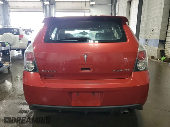 2010 Pontiac Vibe GT with VIN 5Y2SR6E06AZ417890, listed as a Copart auction lot 68103104 with 203,583 mi miles and Salvage Title. Bid and sale history available at carsss.com. Image 6.