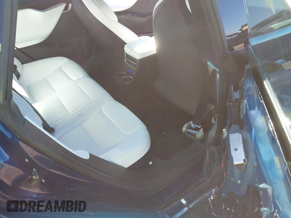 2017 Tesla Model S 100D with VIN 5YJSA1E20HF229362, listed as a IAAI auction lot 41698083 with 75,737 mi miles. Bid and sale history available at carsss.com. Image 8.