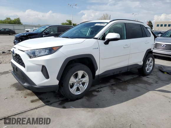 2021 Toyota RAV4 Hybrid LE z VIN 4T3MWRFV2MU048172, wystawiony jako Copart lot #54736375 z przebiegiem 33 006 mil mil oraz Szkoda całkowita • Salvage title. Historia ofert i sprzedaży dostępna na DreamBid. Obrazek 1.
