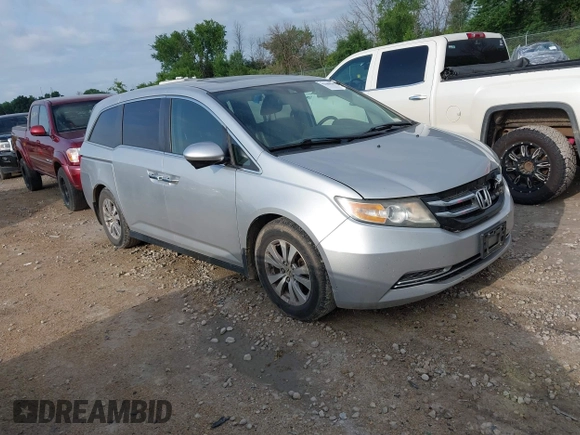 2014 Honda Odyssey EX-L with VIN 5FNRL5H62EB101392, listed as a IAAI auction lot 42689945 with 289,242 mi miles and . Bid and sale history available at DreamBid. Image 1.