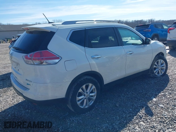 2014 Nissan Rogue SV with VIN 5N1AT2MV2EC767234, listed as a IAAI auction lot 41643753 with 182,355 mi miles. Bid and sale history available at carsss.com. Image 4.