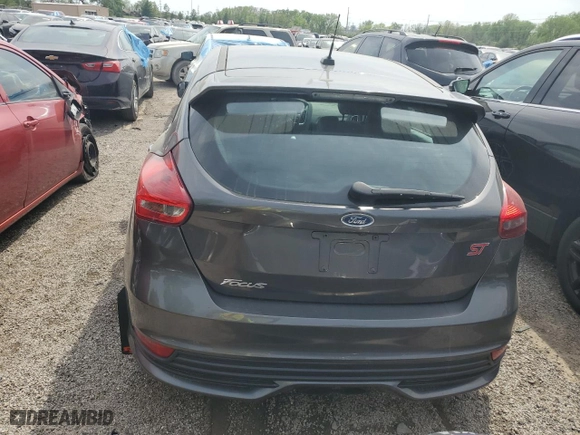 2017 Ford Focus ST with VIN 1FADP3L90HL347823, listed as a Copart auction lot 48368944 with 26,591 mi miles and Salvage Title. Bid and sale history available at carsss.com. Image 6.