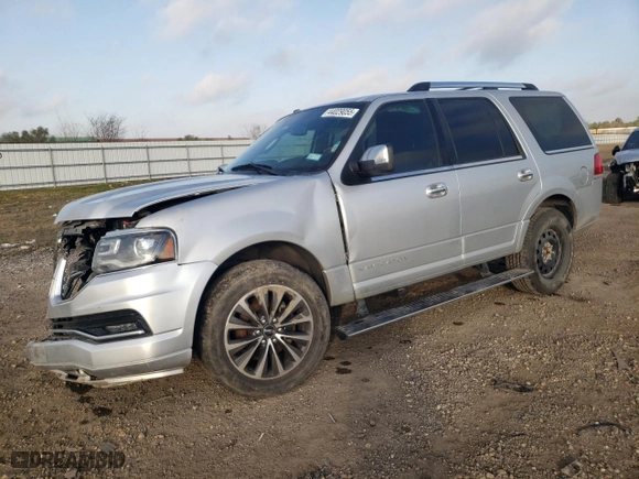 2016 Lincoln Navigator Select with VIN 5LMJJ2HT8GEL04128, listed as a Copart auction lot 44029055 with 0 mi miles and Salvage Title. Bid and sale history available at carsss.com. Image 1.