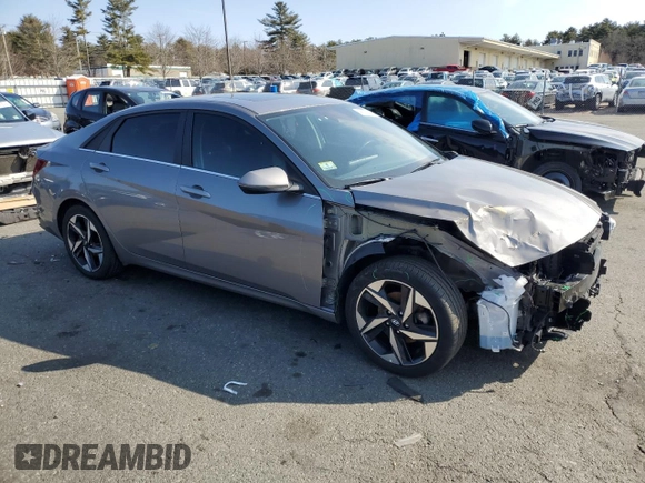 2021 Hyundai Elantra SEL with VIN KMHLN4AG6MU180046, listed as a Copart auction lot 48124345 with 102,043 mi miles and Salvage Title. Bid and sale history available at carsss.com. Image 4.