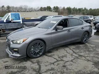 2015 Infiniti Q50 with VIN JN1BV7AR5FM421247, listed as a Copart auction lot 53266115 with 63,820 mi miles and Salvage Title. Bid and sale history available at carsss.com. Image 1.