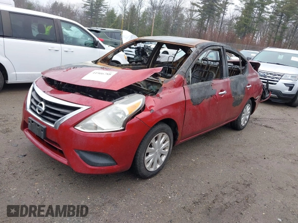 2016 Nissan Versa S with VIN 3N1CN7AP3GL802870, listed as a IAAI auction lot 41906788 with 44,000 mi miles. Bid and sale history available at carsss.com. Image 2.