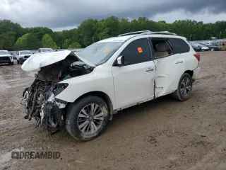 2017 Nissan Pathfinder SL with VIN 5N1DR2MNXHC901682, listed as a Copart auction lot 56647105 with Not provided miles and Salvage title. Bid and sale history available at DreamBid. Image 1.