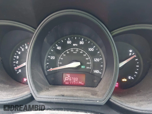 2013 Kia Rio EX with VIN KNADN4A3XD6239977, listed as a IAAI auction lot 42265924 with 117,114 mi miles and . Bid and sale history available at DreamBid. Image 7.