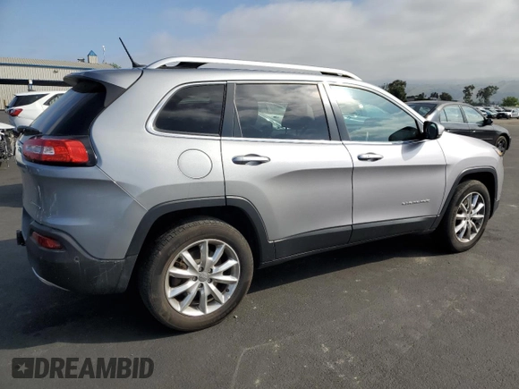 2014 Jeep Cherokee Limited with VIN 1C4PJMDS5EW197184, listed as a Copart auction lot 55699605 with 180,090 mi miles and Clean Title. Bid and sale history available at carsss.com. Image 3.