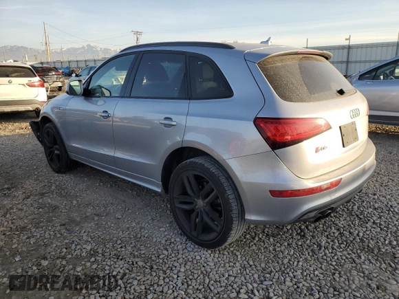 2016 Audi SQ5 Premium Plus with VIN WA1CCAFP5GA120888, listed as a Copart auction lot 85700624 with 91,082 mi miles and Salvage Title. Bid and sale history available at carsss.com. Image 2.