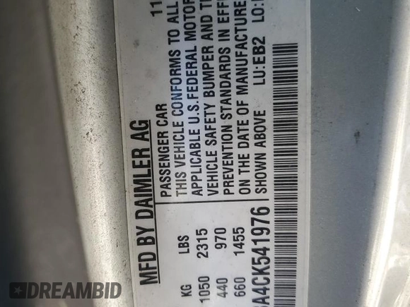 2012 Smart fortwo Pure z VIN WMEEJ3BA4CK541976, wystawiony jako Copart lot #88911095 z przebiegiem Nie podano mil oraz Nie do naprawy • Non repairable. Historia ofert i sprzedaży dostępna na DreamBid. Obrazek 12.