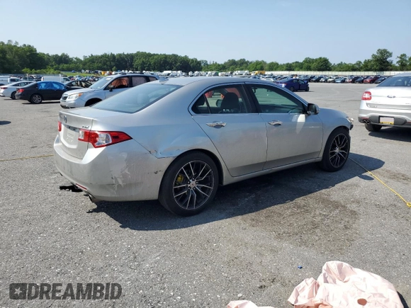 2010 Acura TSX with VIN JH4CU2F62AC023206, listed as a Copart auction lot 62390285 with Not provided miles and Salvage title. Bid and sale history available at DreamBid. Image 3.