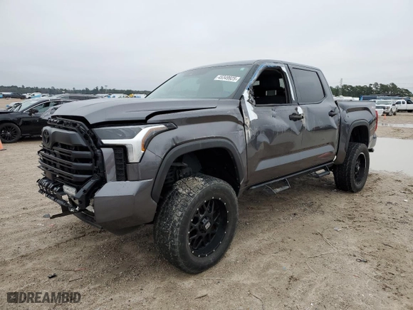 2023 Toyota Tundra 4WD SR5 with VIN 5TFLA5DB1PX072829, listed as a Copart auction lot 45349925 with 25,838 mi miles and Salvage Title. Bid and sale history available at carsss.com. Image 1.