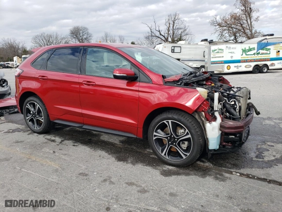 2021 Ford Edge ST with VIN 2FMPK4APXMBA34202, listed as a Copart auction lot 83000364 with 75,774 mi miles and Salvage Title. Bid and sale history available at carsss.com. Image 4.