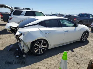 2021 Nissan Maxima SV with VIN 1N4AA6CV9MC515214, listed as a Copart auction lot 56534195 with 52,974 mi miles and Salvage title. Bid and sale history available at DreamBid. Image 3.