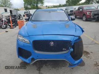 2020 Jaguar F-Pace SVR with VIN SADCZ2EE3LA617687, listed as a Copart auction lot 56555285 with 49,307 mi miles and Salvage Title. Bid and sale history available at DreamBid. Image 5.