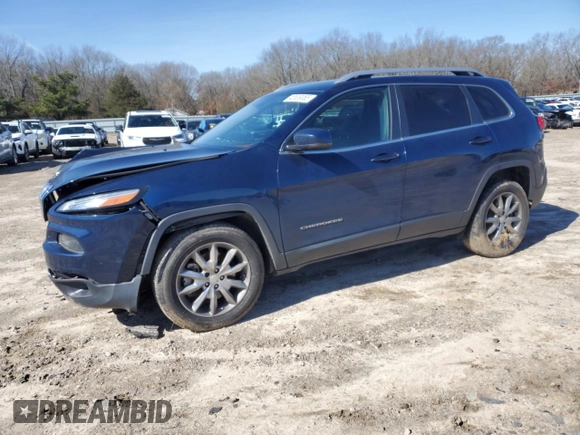 2018 Jeep Cherokee Limited with VIN 1C4PJMDX3JD530970, listed as a Copart auction lot 45639065 with 141,241 mi miles and Salvage Title. Bid and sale history available at carsss.com. Image 1.