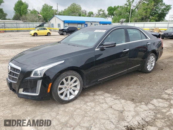 2014 Cadillac CTS Luxury AWD with VIN 1G6AX5S35E0190361, listed as a Copart auction lot 54497655 with 32,664 mi miles and Salvage title. Bid and sale history available at DreamBid. Image 1.