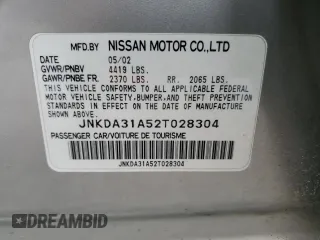 2002 Infiniti I35 Luxury with VIN JNKDA31A52T028304, listed as a Copart auction lot 86564714 with 0 mi miles and Salvage Title. Bid and sale history available at carsss.com. Image 12.