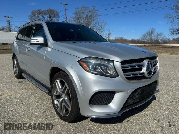 2017 Mercedes-Benz GLS 550 z VIN 4JGDF7DE2HA791339, wystawiony jako Copart lot #58326935 z przebiegiem 191 711 mil mil oraz Czysty tytuł • Clean title. Historia ofert i sprzedaży dostępna na DreamBid. Obrazek 1.