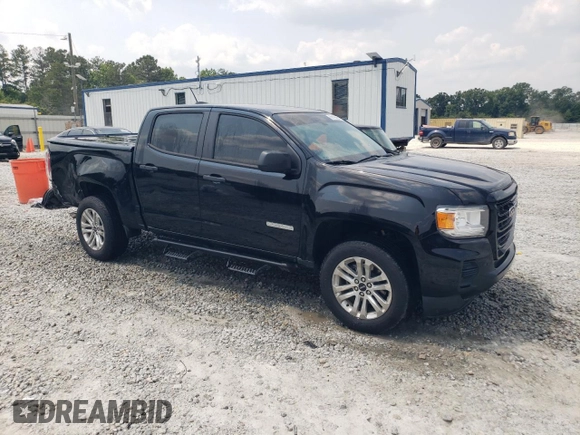 2021 GMC Canyon 2WD Elevation Standard z VIN 1GTG5BEN1M1101533, wystawiony jako Copart lot #59176065 z przebiegiem 46 082 mil mil oraz Szkoda całkowita • Salvage title. Historia ofert i sprzedaży dostępna na DreamBid. Obrazek 4.