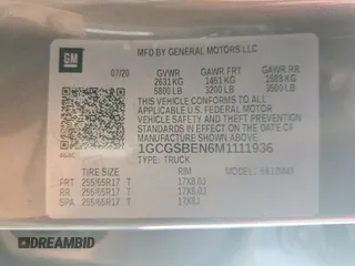 2021 Chevrolet Colorado 2WD Work Truck with VIN 1GCGSBEN6M1111936, listed as a Copart auction lot 56845975 with 38,244 mi miles and Clean title. Bid and sale history available at DreamBid. Image 12.