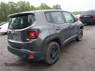 2017 Jeep Renegade Sport with VIN ZACCJBAB1HPG08122, listed as a IAAI auction lot 42314090 with 113,500 mi miles and . Bid and sale history available at DreamBid. Image 4.