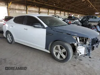 2015 Kia Optima LX with VIN KNAGM4A76F5589487, listed as a Copart auction lot 57791005 with 171,780 mi miles and Salvage title. Bid and sale history available at DreamBid. Image 4.
