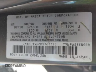 2011 Mazda 3 i Touring with VIN JM1BL1VG2B1363375, listed as a IAAI auction lot 42810182 with 132,073 mi miles and . Bid and sale history available at DreamBid. Image 9.
