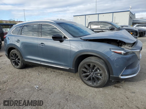 2023 Mazda CX-9 Carbon Edition with VIN JM3TCBDY0P0650772, listed as a Copart auction lot 48994315 with 14,758 mi miles and Salvage title. Bid and sale history available at DreamBid. Image 4.