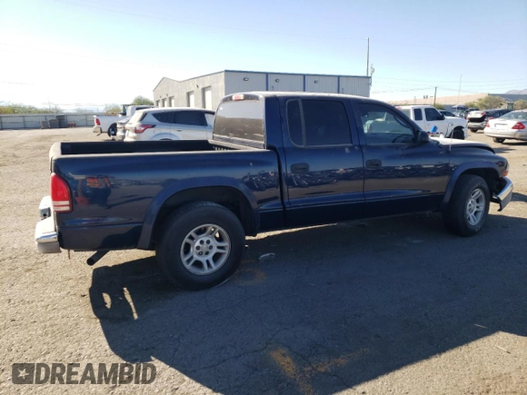 2004 Dodge Dakota SLT with VIN 1D7HL48N44S500485, listed as a Copart auction lot 73153244 with Not Provided miles and Salvage Title. Bid and sale history available at DreamBid. Image 3.