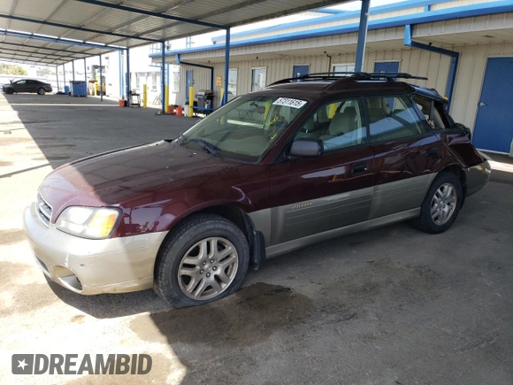 2000 Subaru Legacy Outback with VIN 4S3BH6654Y7673397, listed as a Copart auction lot 57311615 with 149,424 mi miles and Salvage title. Bid and sale history available at DreamBid. Image 1.