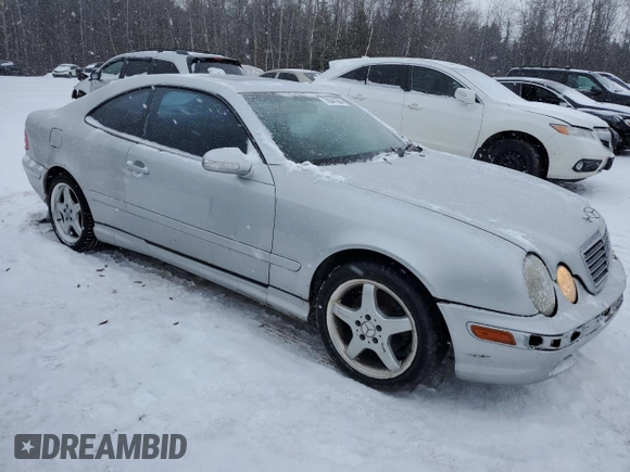 2002 Mercedes-Benz CLK 320/430 with VIN WDBLJ70G02T102690, listed as a Copart auction lot 78041304 with 235,235 mi miles and Salvage Title. Bid and sale history available at DreamBid. Image 4.