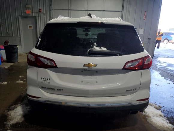 2020 Chevrolet Equinox LT with VIN 3GNAXVEX5LL209543, listed as a Copart auction lot 44151345 with 70,807 mi miles and Salvage Title. Bid and sale history available at carsss.com. Image 6.