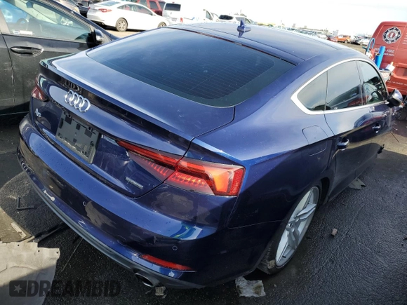 2019 Audi A5 Sportback Premium Plus with VIN WAUENCF57KA039951, listed as a Copart auction lot 80901513 with 43,242 mi miles. Bid and sale history available at carsss.com. Image 3.