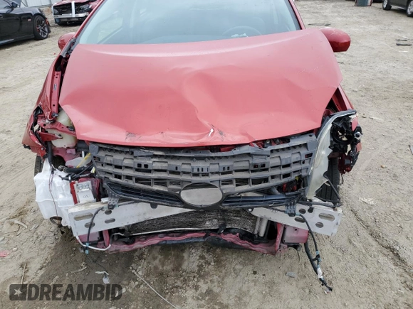 2012 Toyota Prius One with VIN JTDKN3DUXC5481729, listed as a Copart auction lot 81663884 with 88,696 mi miles and Salvage Title. Bid and sale history available at DreamBid. Image 11.