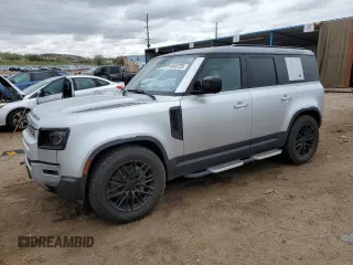 2020 Land Rover Defender HSE with VIN SALE1EEU9L2003444, listed as a Copart auction lot 55457225 with 27,092 mi miles and Salvage title. Bid and sale history available at DreamBid. Image 1.