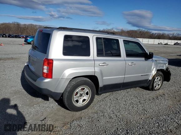 2013 Jeep Patriot Sport with VIN 1C4NJPBA5DD109246, listed as a Copart auction lot 47389545 with 211,330 mi miles and Salvage Title. Bid and sale history available at carsss.com. Image 3.