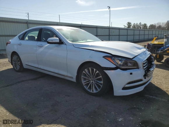 2016 Hyundai Genesis 3.8L with VIN KMHGN4JE0GU132689, listed as a Copart auction lot 48665805 with NaN miles and Salvage Title. Bid and sale history available at carsss.com. Image 4.